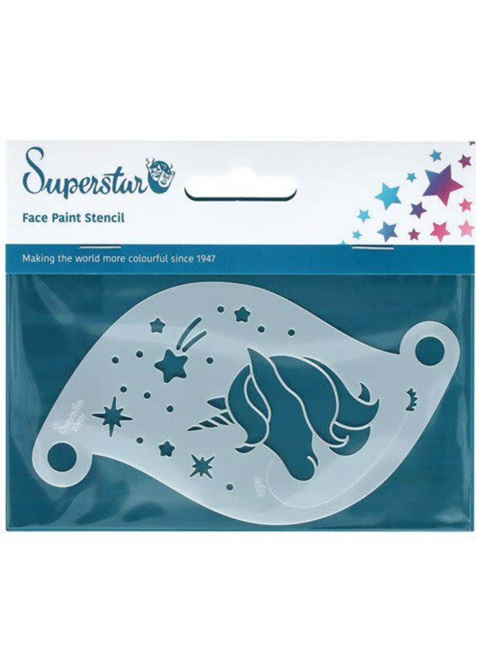 Superstar Face paint stencil Starlight (Unicorn)