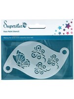 Superstar Face paint stencil Butterflies