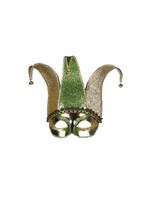 Thetru Oogmasker "Jolly Joker" groen