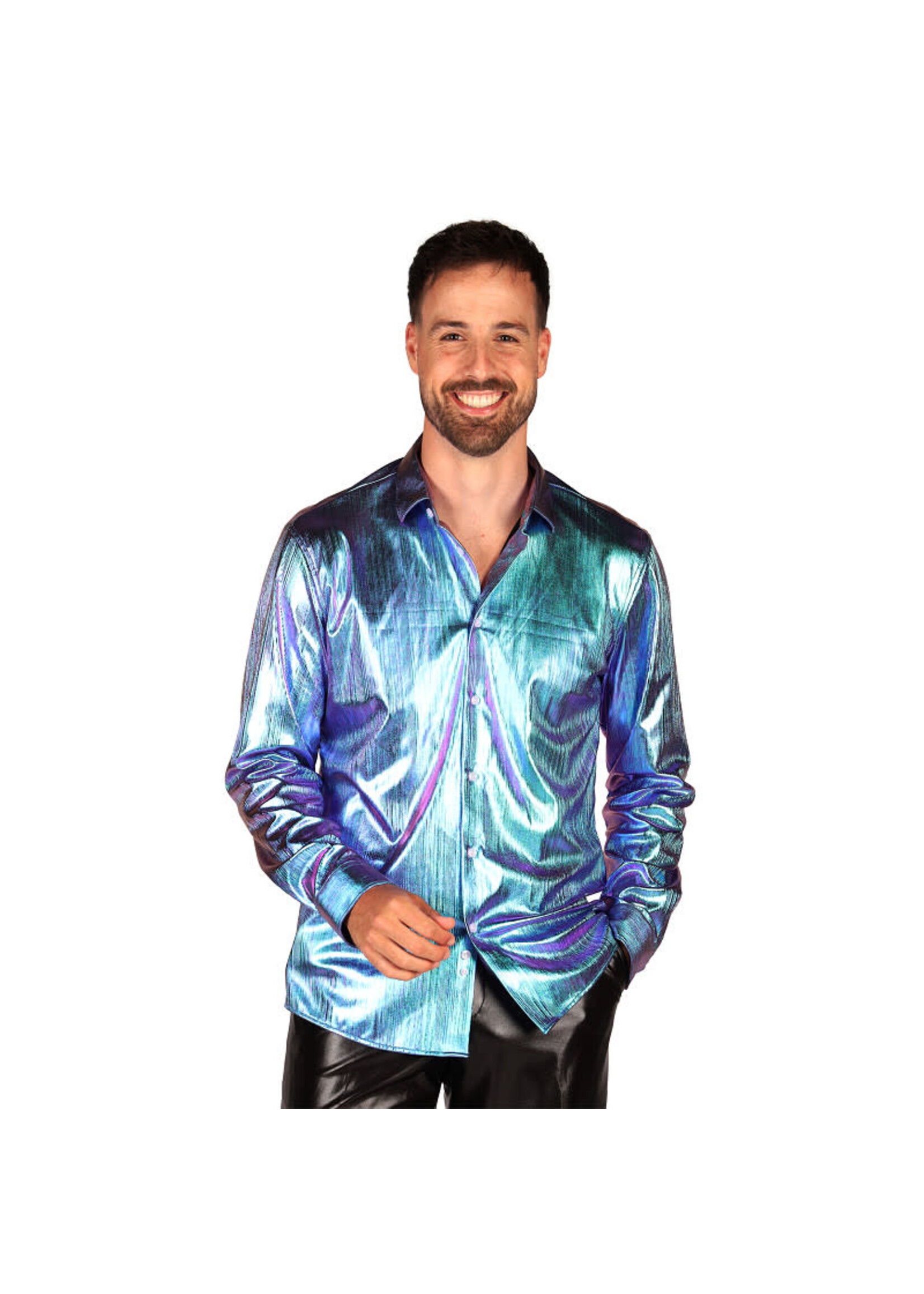 Thetru Blouse heer "Shining Star" Petrol