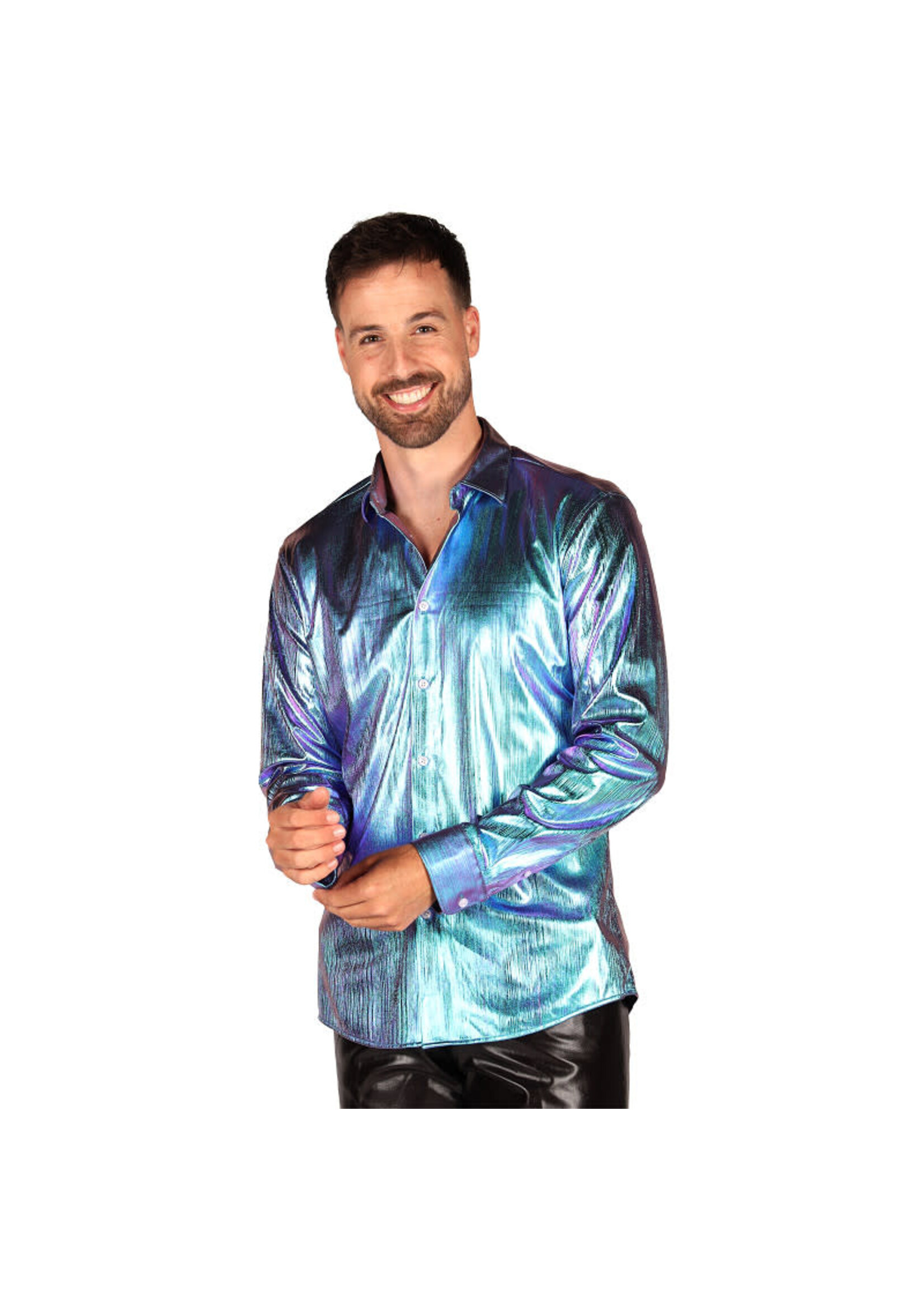 Thetru Blouse heer "Shining Star" Petrol