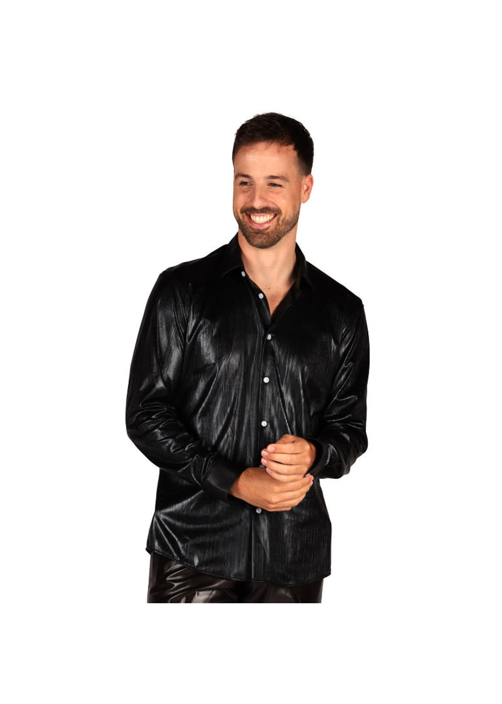 Thetru Blouse heer "Shining Star" Zwart