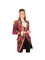 Thetru Jas dame brocaat "Nelson" Zwart/Roze