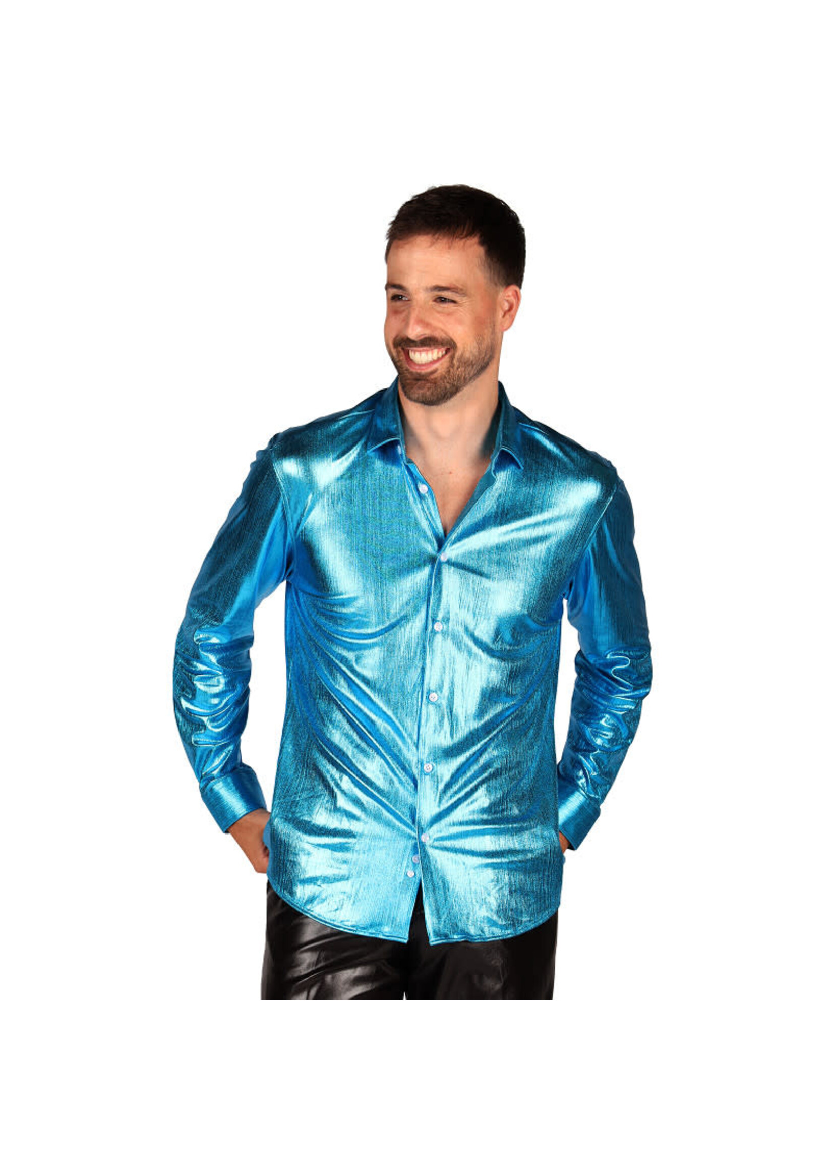 Thetru Blouse heer "Shining Star" Turquoise