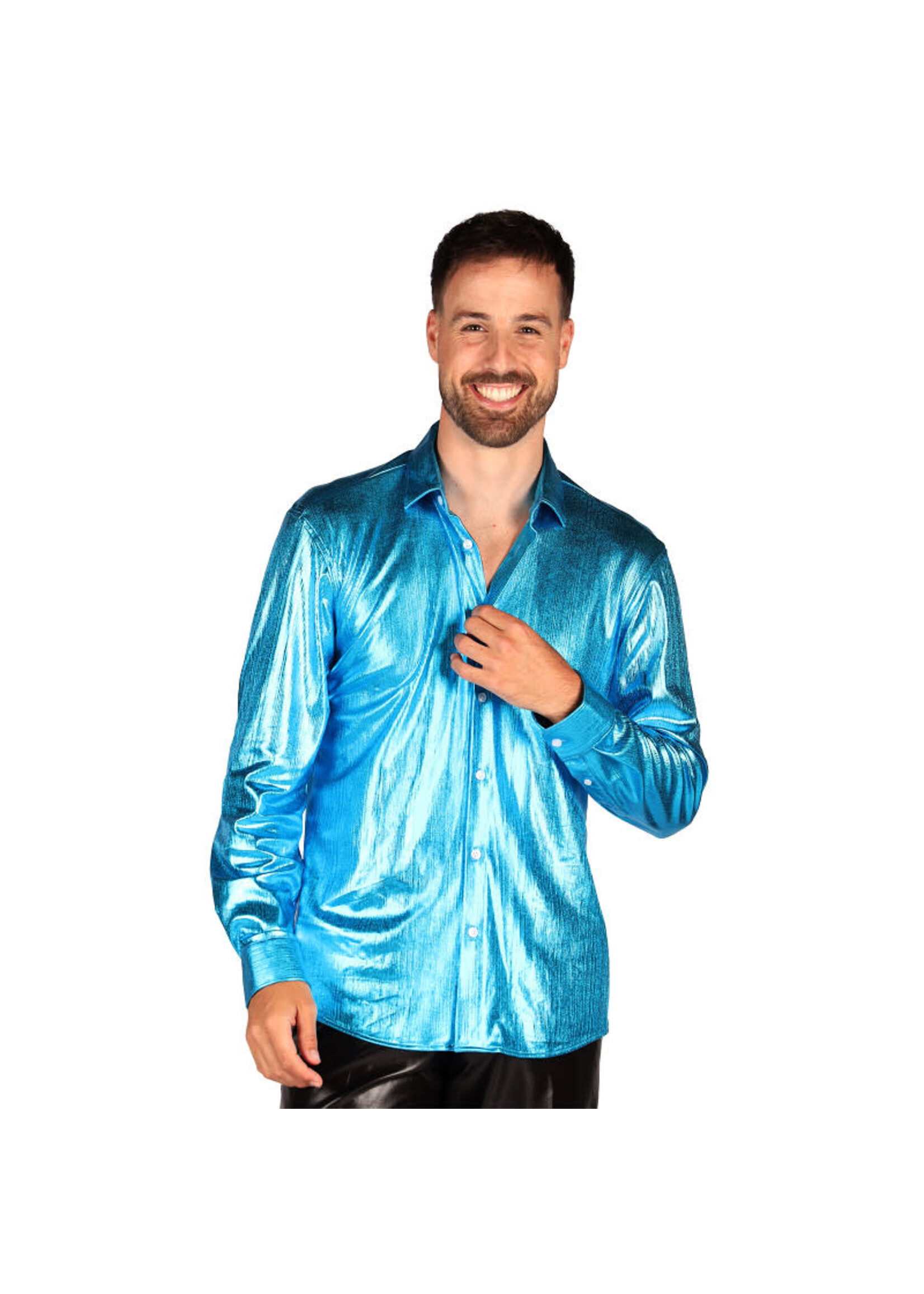 Thetru Blouse heer "Shining Star" Turquoise