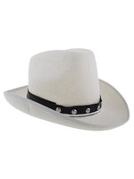 Feestkleding Breda Witte cowboyhoed van velt