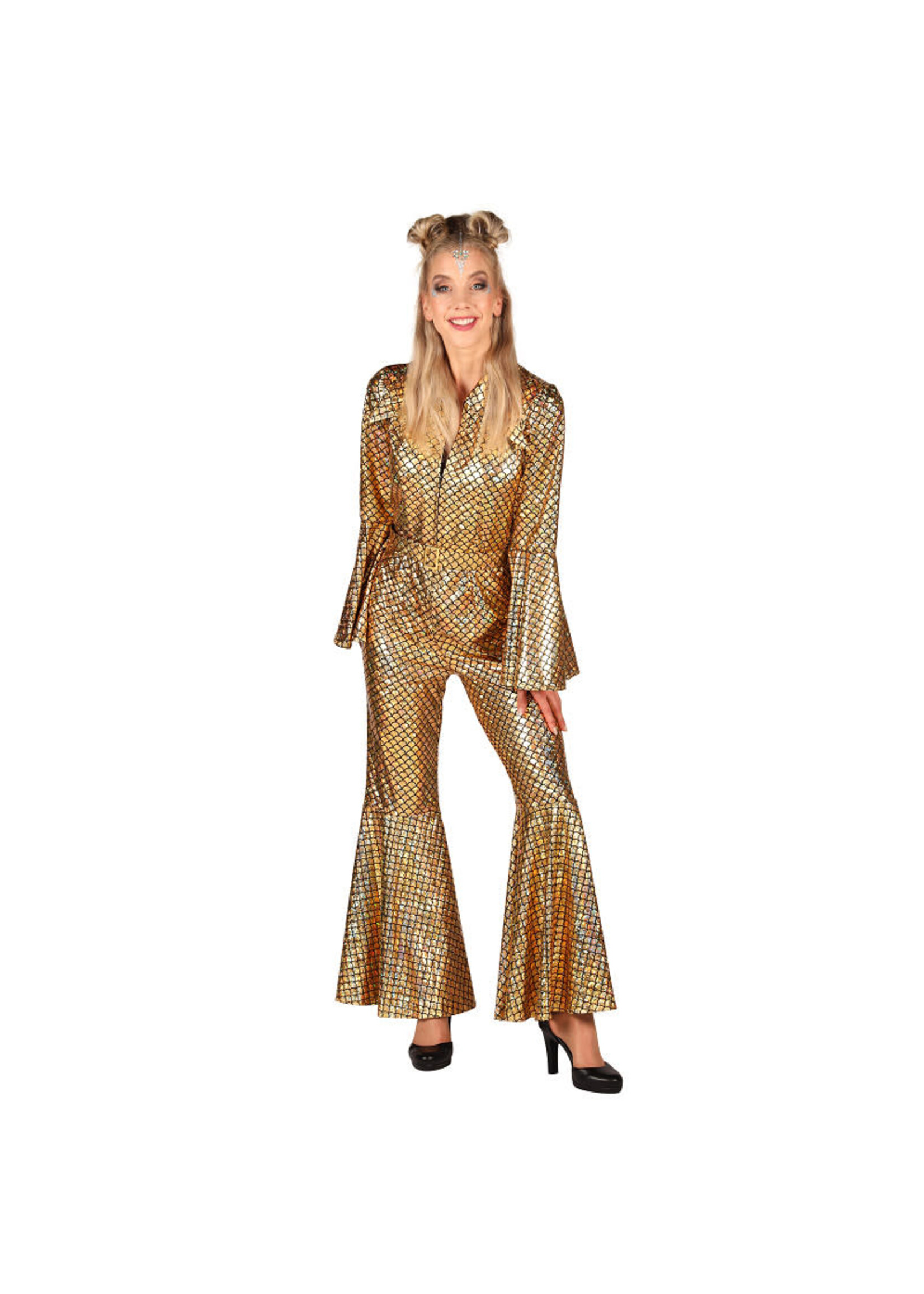 Feestkleding Breda Catsuit "Dazzling Star" Goud