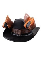 Feestkleding Breda Cowboyhoed zwart met holster en 2 revolvers