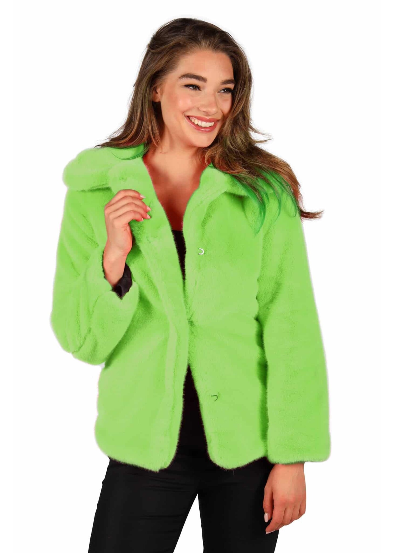 Thetru Bontjas Astrakan Neongroen