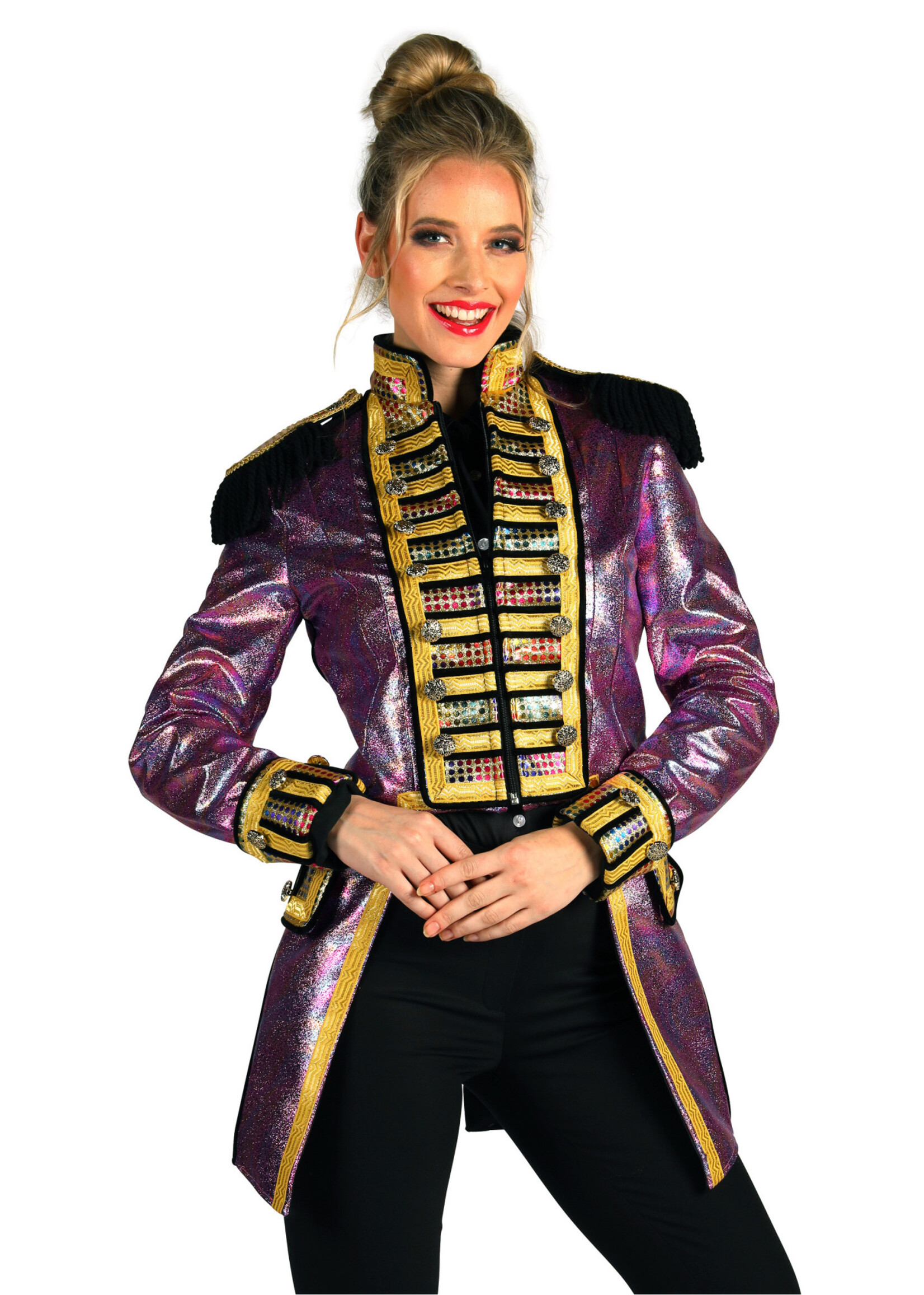 Thetru Damesjas "Metalic Fiesta" paars / multi