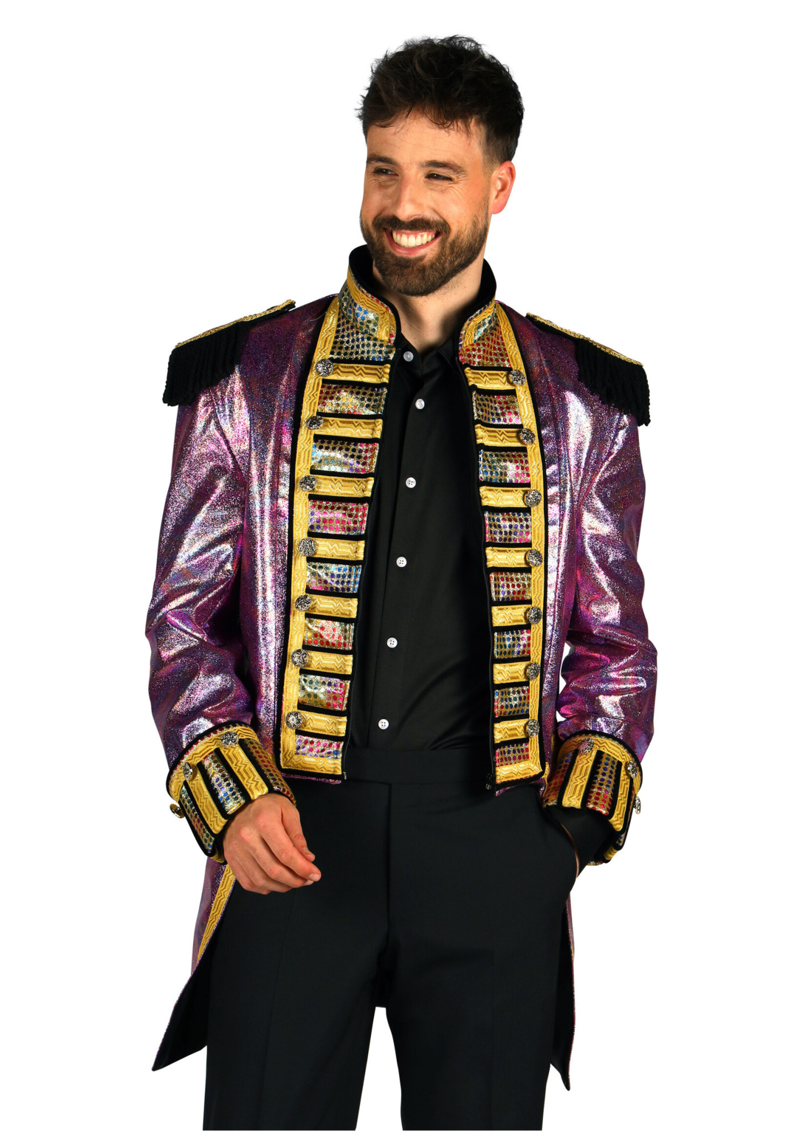 Thetru Herenjas "Metalic Fiesta" paars / multi