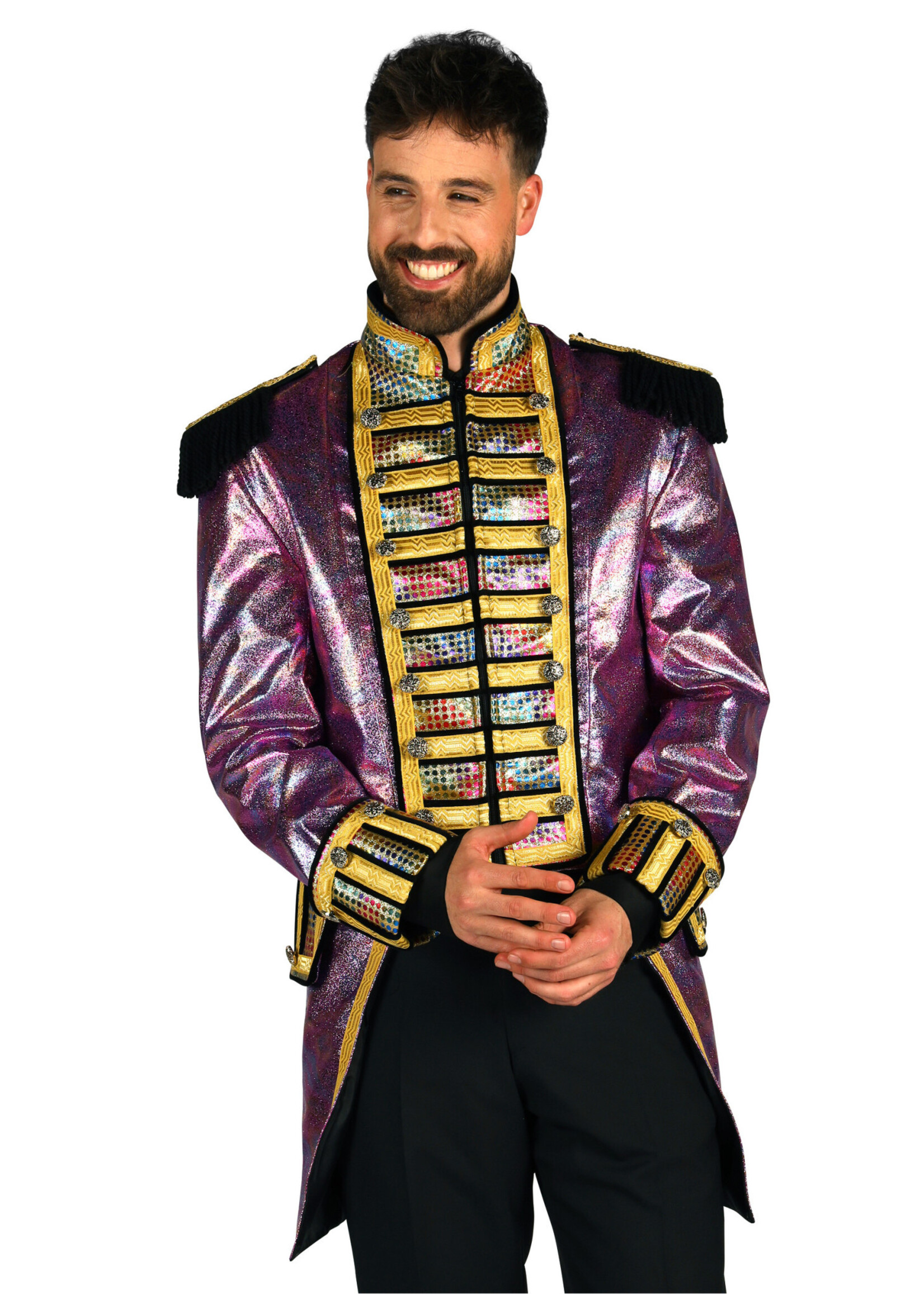 Thetru Herenjas "Metalic Fiesta" paars / multi