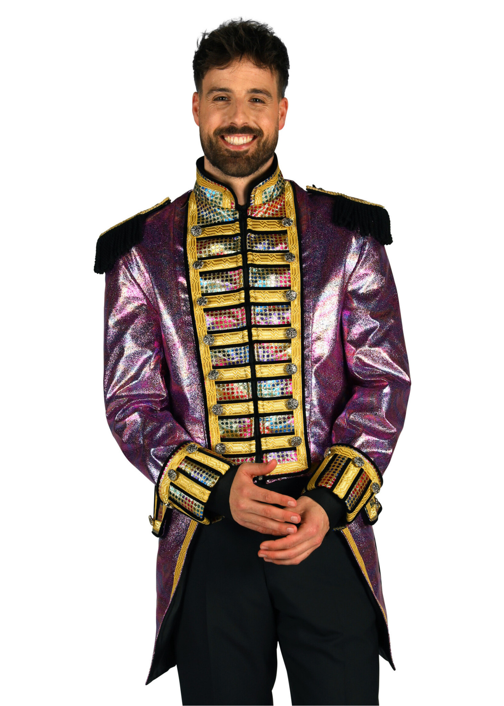 Thetru Herenjas "Metalic Fiesta" paars / multi