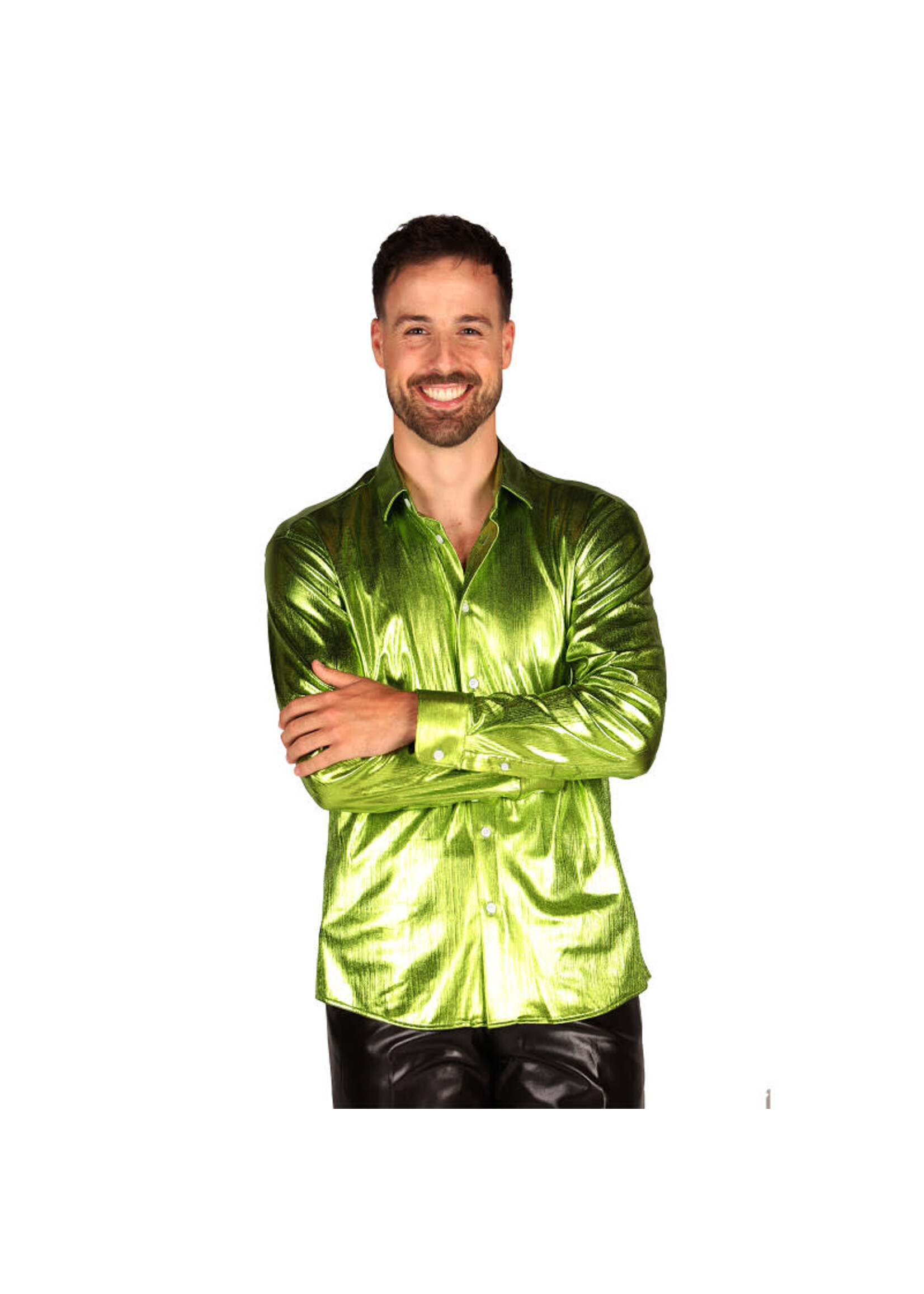 Thetru Blouse heer "Shining Star" Groen