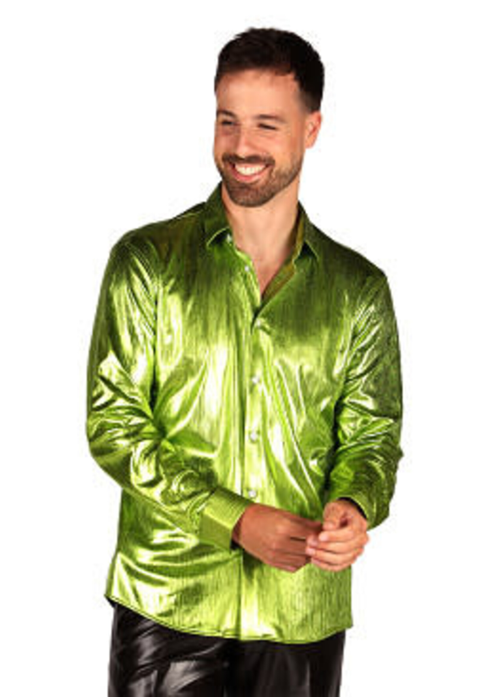 Thetru Blouse heer "Shining Star" Groen