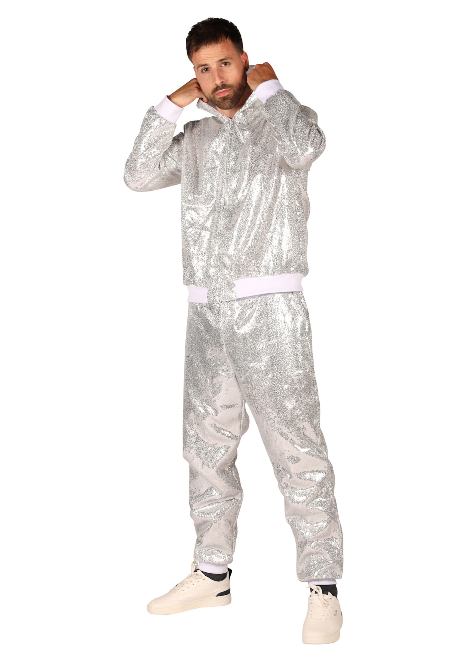 Thetru Rapperkostuum "2Jac" Zilver