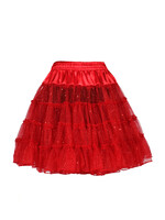 Thetru Petticoat "Glitter" Rood