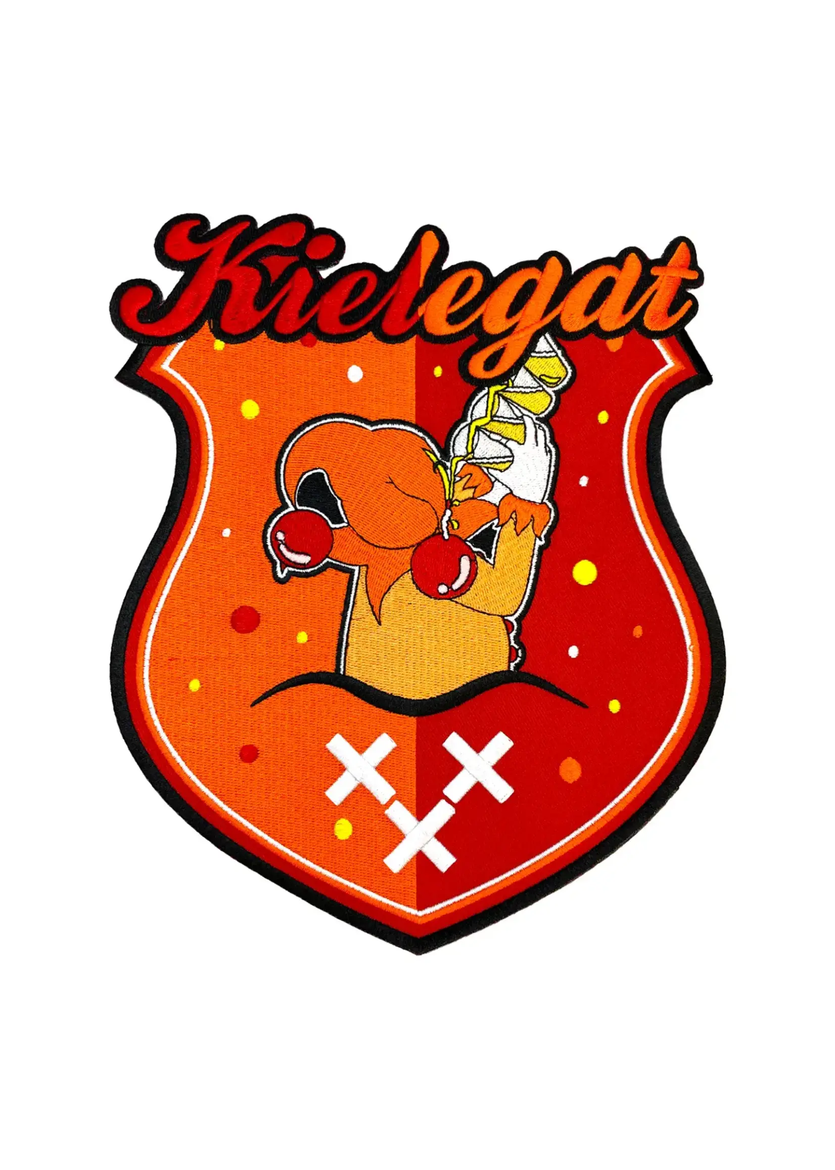 Feestkleding Breda Rugembleem Kielegatse Nar in Schild EMB-063