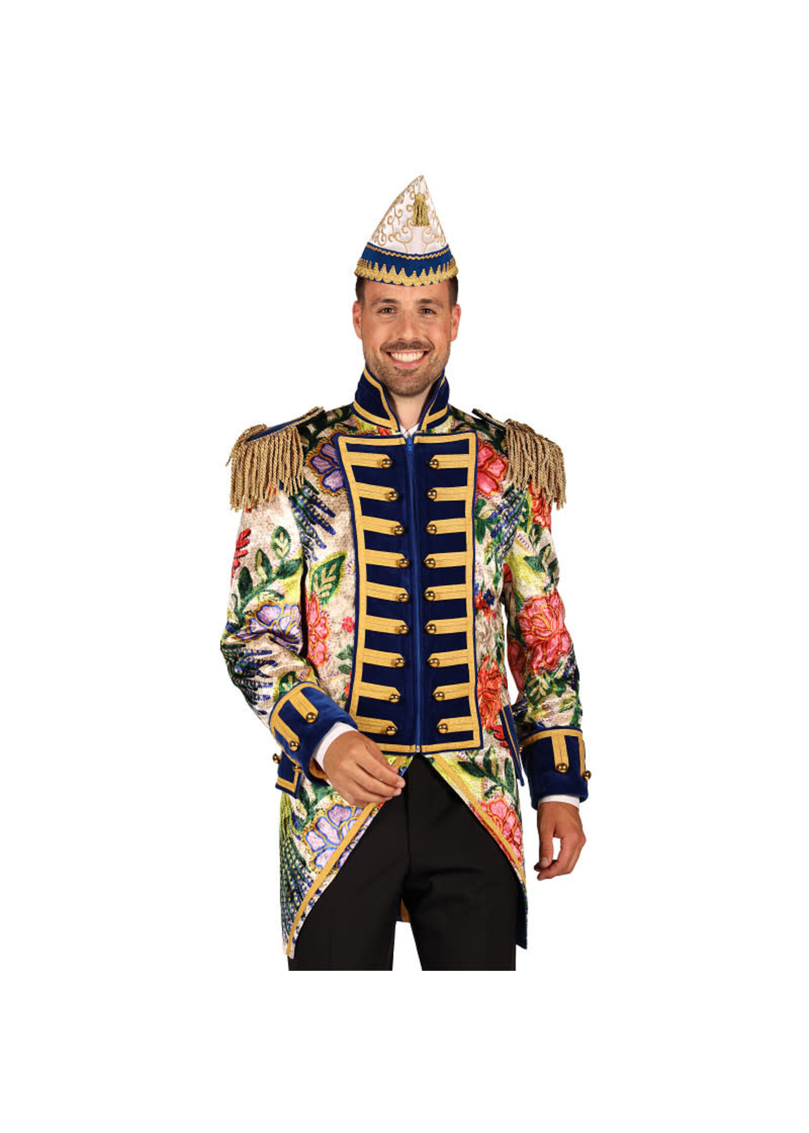 Feestkleding Breda Herenjas "Parrot Park" Blauw