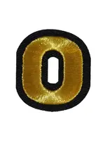 Feestkleding Breda Embleem  Gouden cijfer nul-0 EMB-071