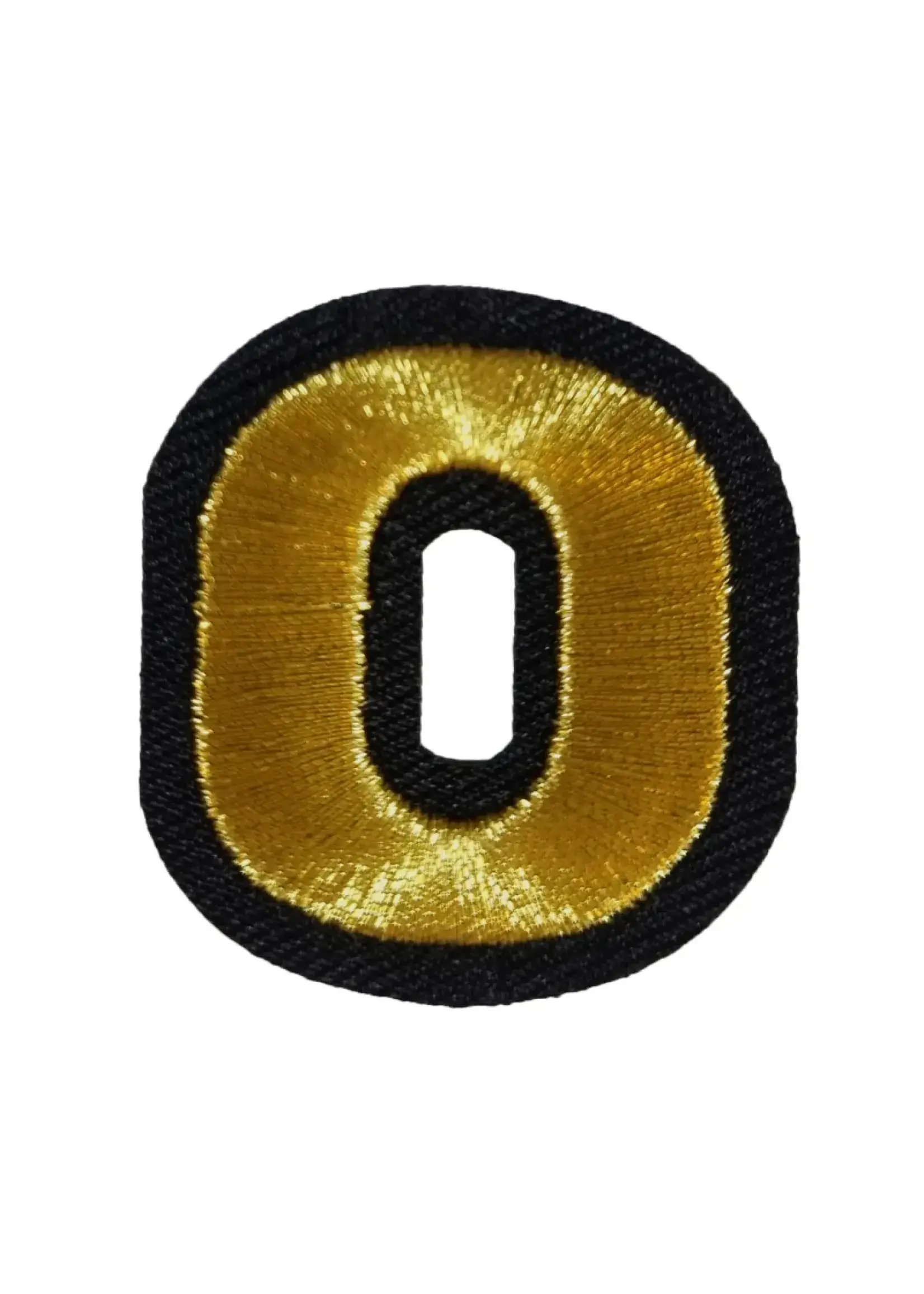 Feestkleding Breda Embleem  Gouden cijfer nul-0 EMB-071
