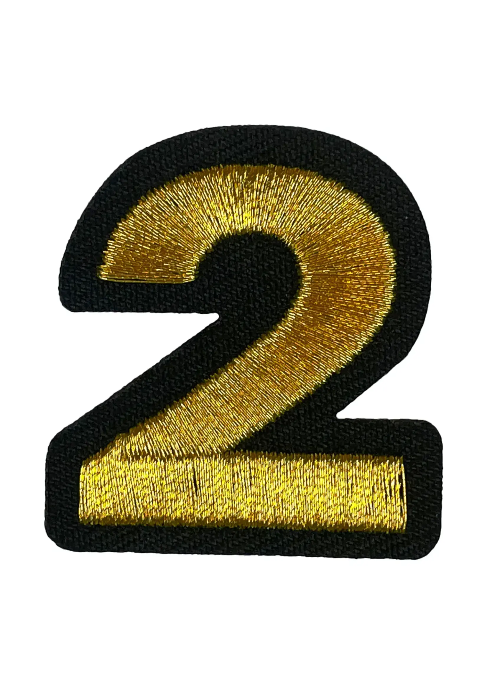 Feestkleding Breda Embleem Gouden cijfer twee-2 EMB-073
