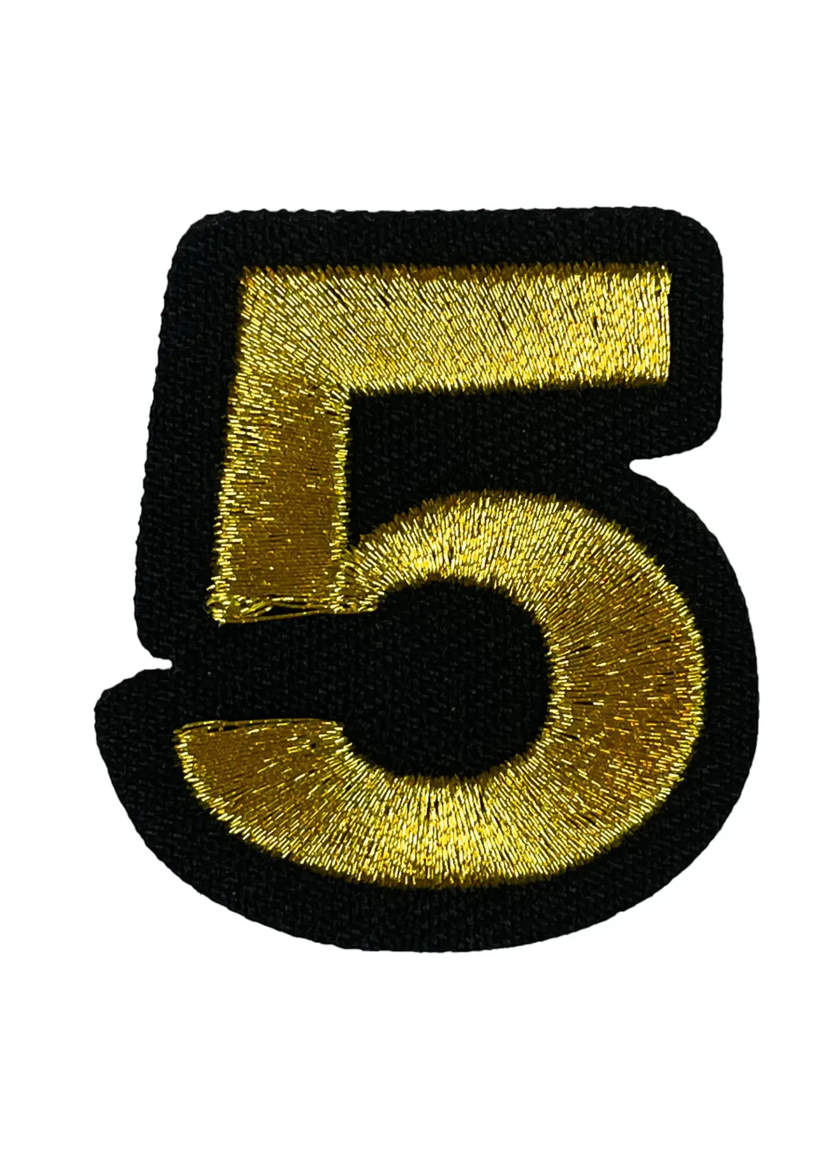 Feestkleding Breda Embleem gouden cijfer vijf 5 EMB-076