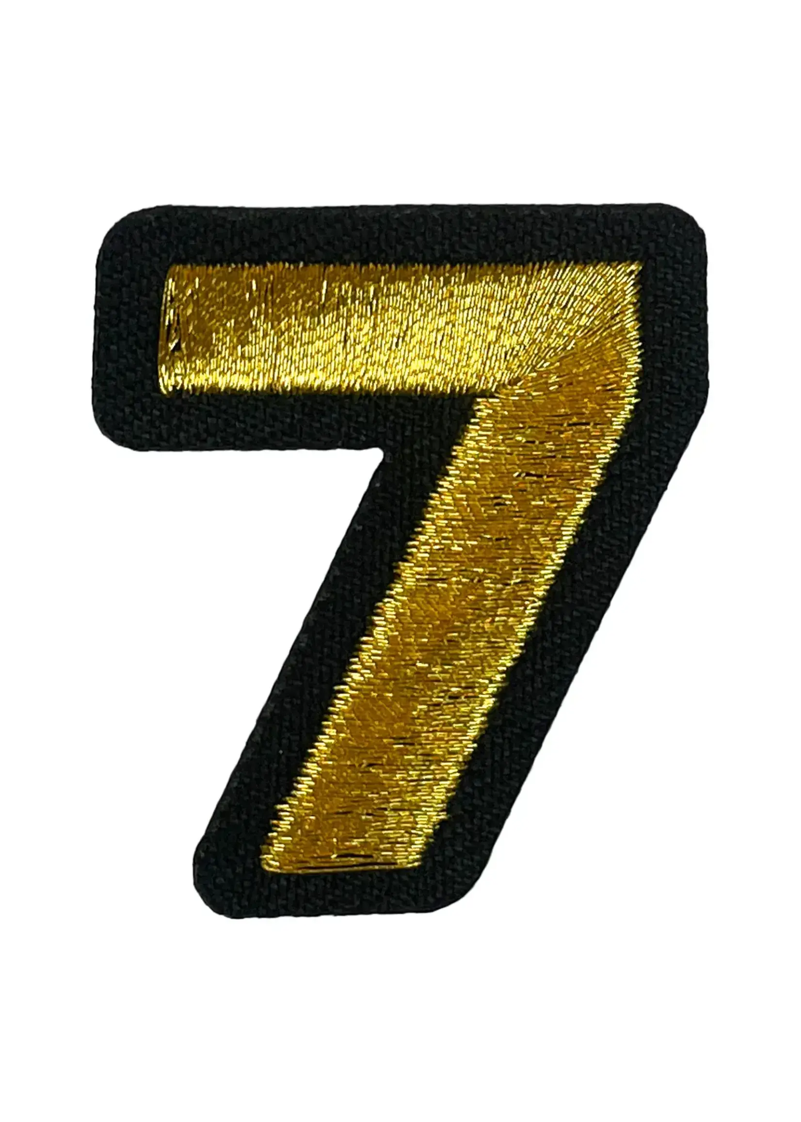 Feestkleding Breda Embleem Gouden cijfer zeven, 7 EMB-078