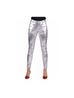 Feestkleding Breda Stretchbroek metallic Zilver Feestkleding Breda Stretchbroek metallic Zilver