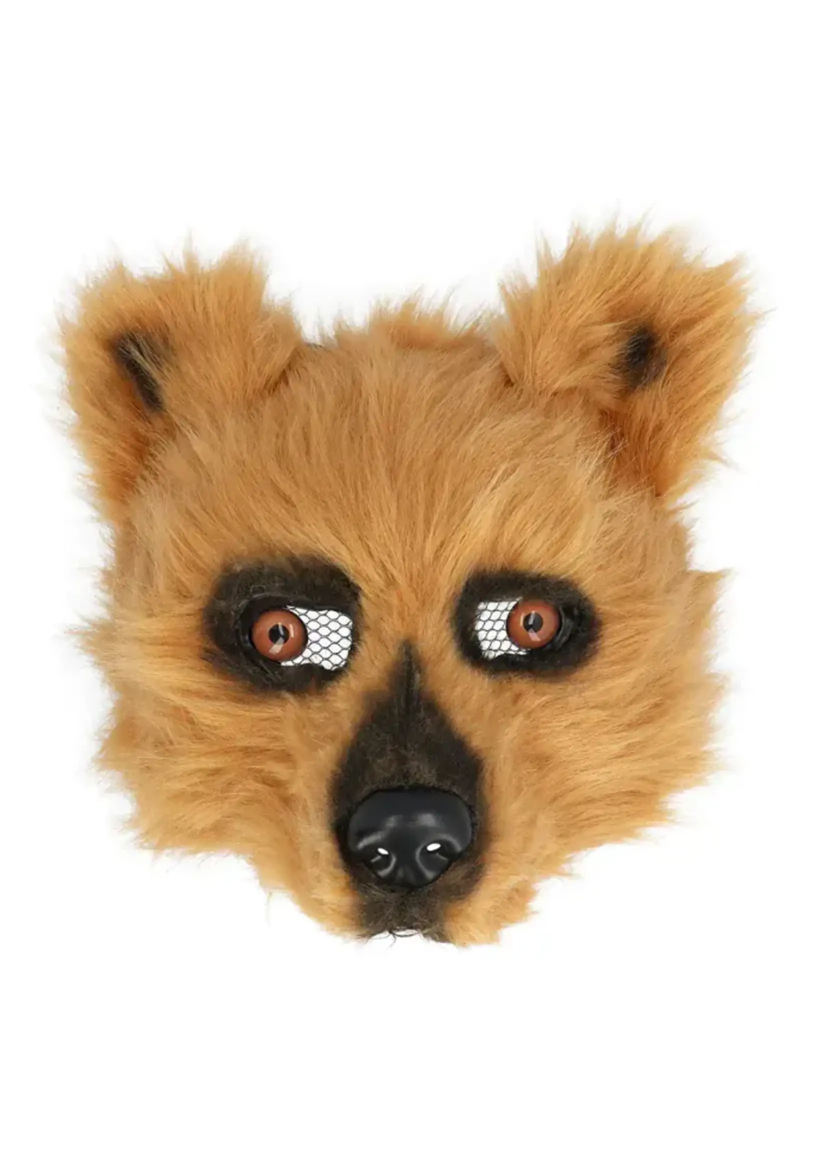 Feestkleding Breda Beer halfmasker pluche