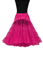 Feestkleding Breda Petticoat "Long tail" Roze
