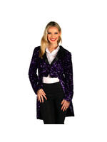 Thetru Dames pailletten frackjas "Broadway" Paars-Zwart