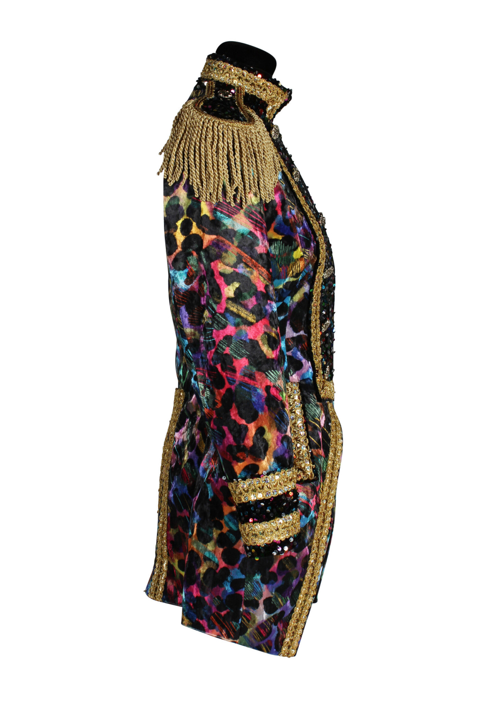 Feestkleding Breda Jas dame "Painted Black"