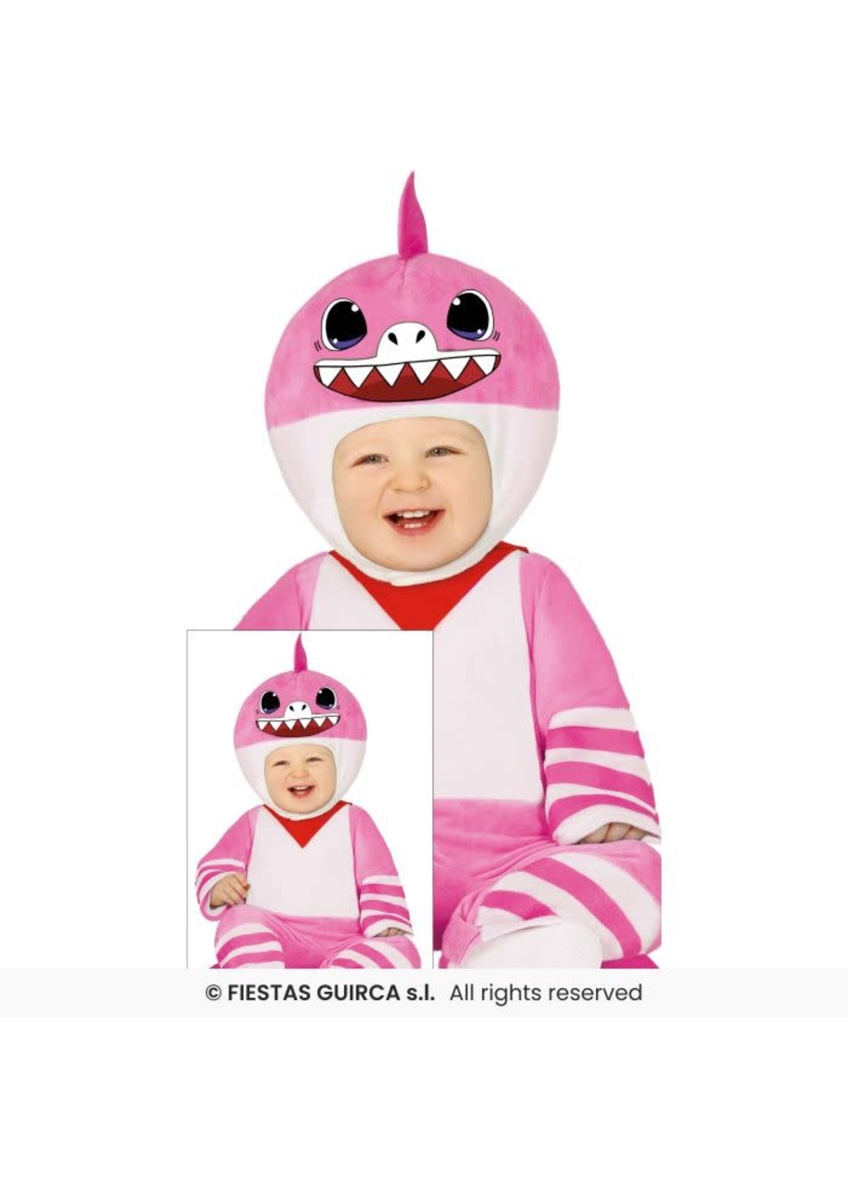 Feestkleding Breda Kostuum baby roze haai