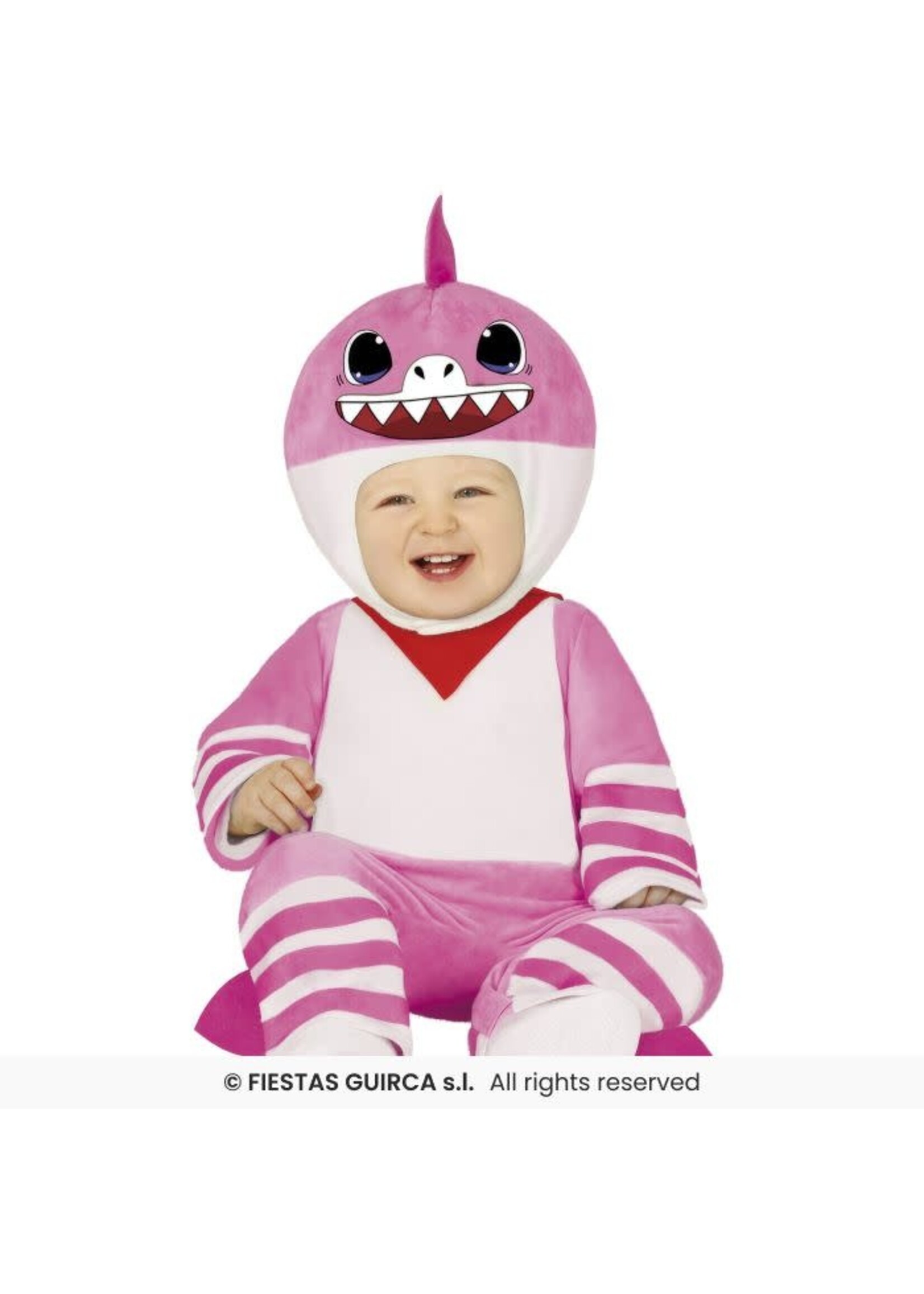 Feestkleding Breda Kostuum baby roze haai