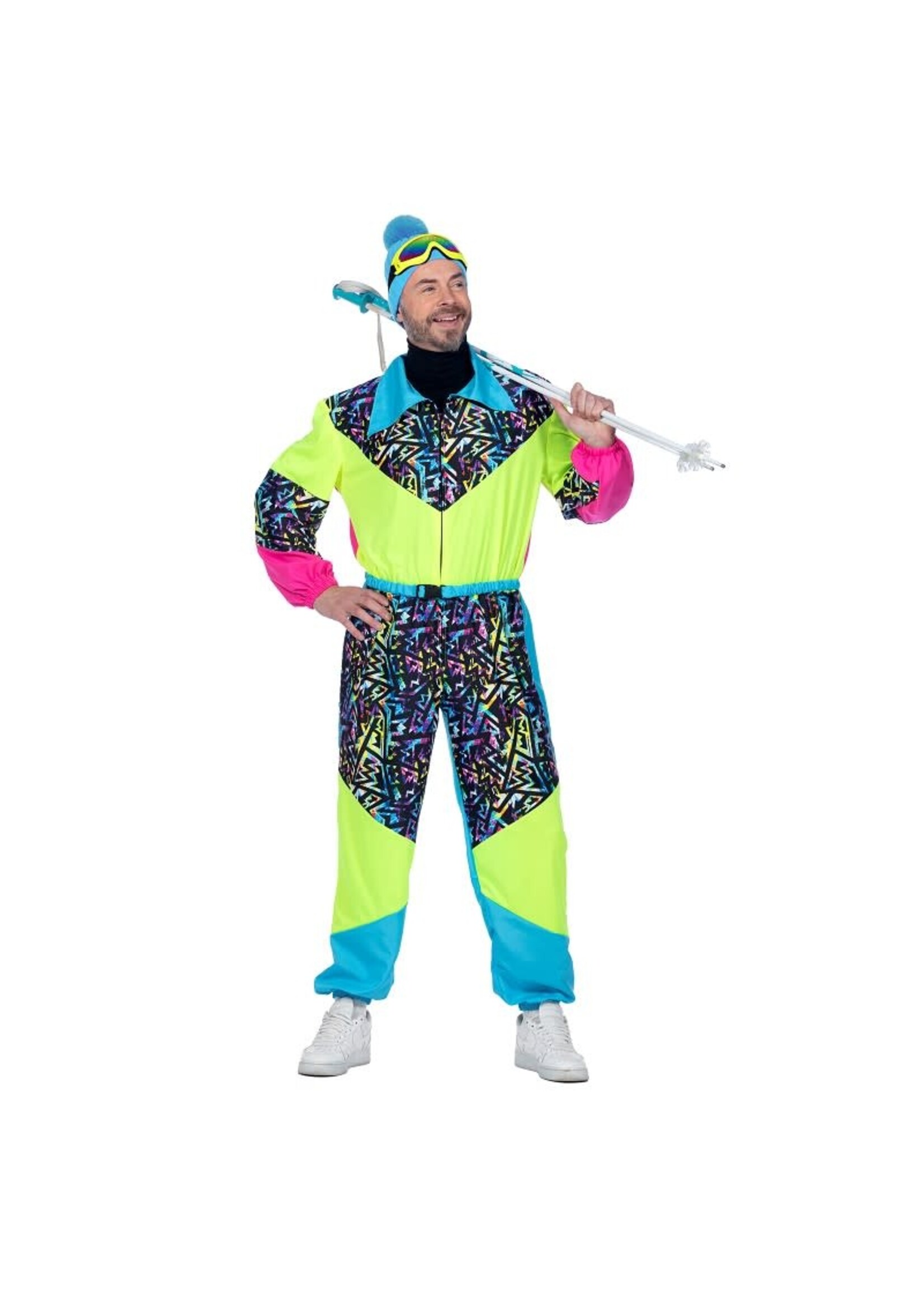 Feestkleding Breda 80's skipak neon heren