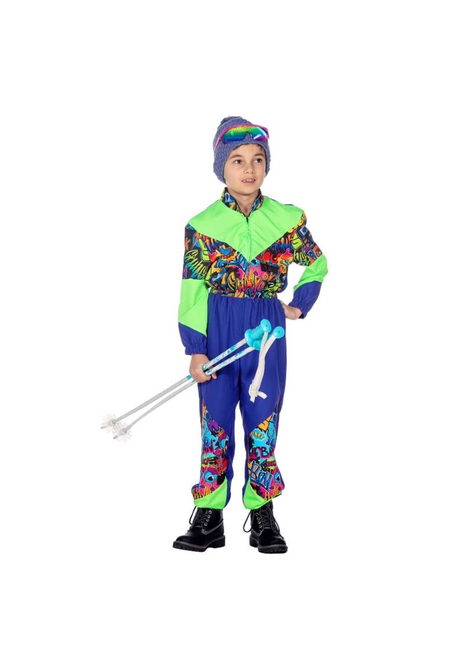 Feestkleding Breda Retro skipak 80's print kind
