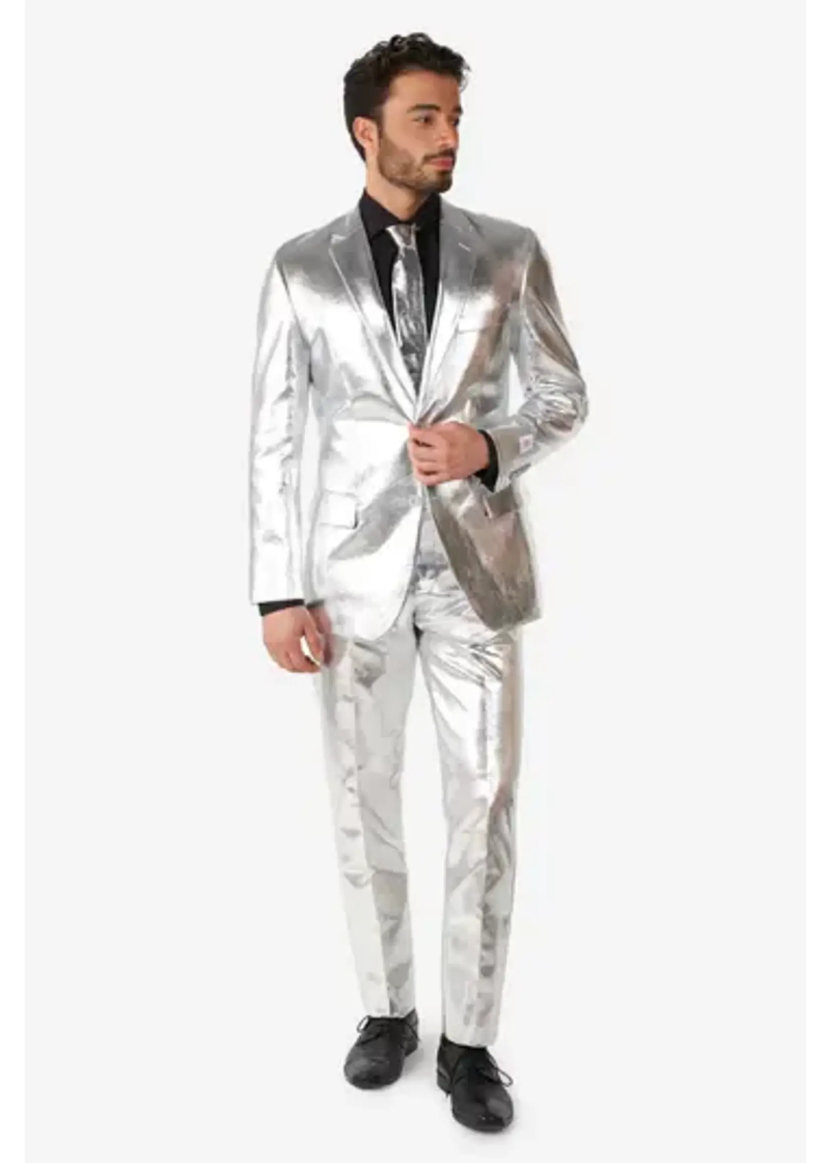 OppoSuits OppoSuits Shiny Silver Heren