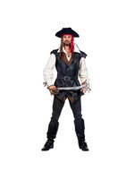 Feestkleding Breda Luxe piraten jas zwart