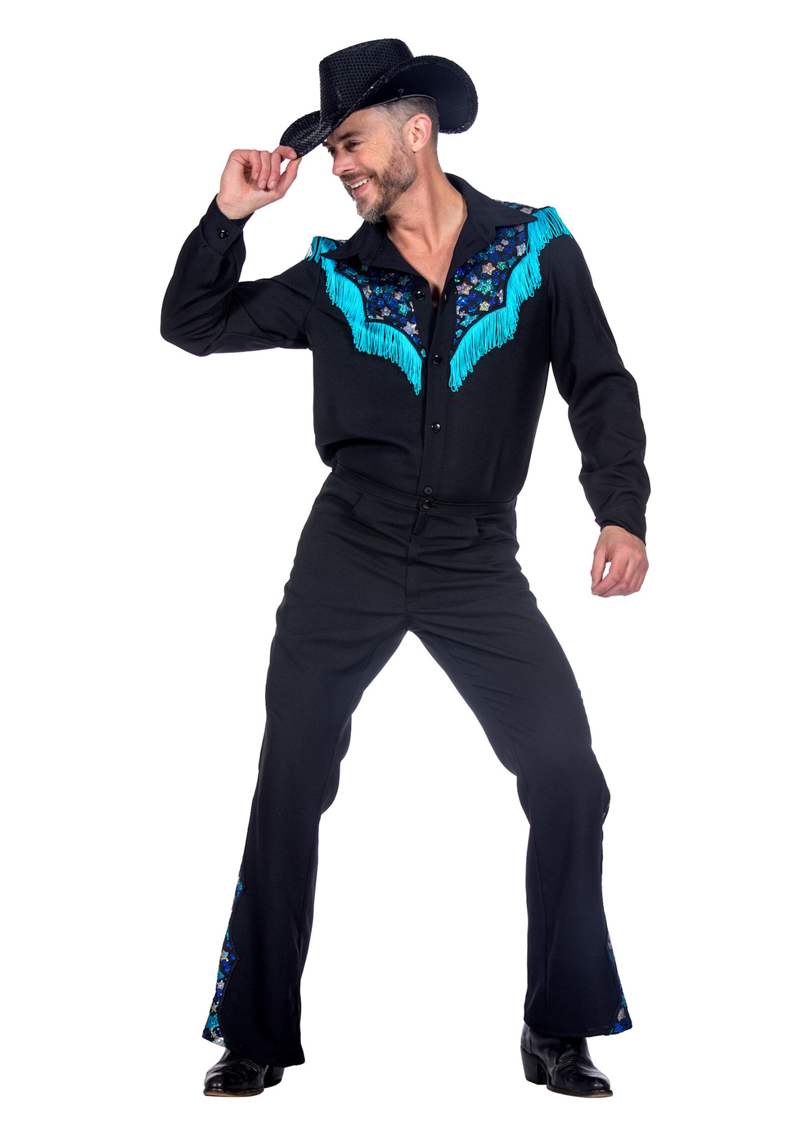 Feestkleding Breda Glamorous western outfit zwart