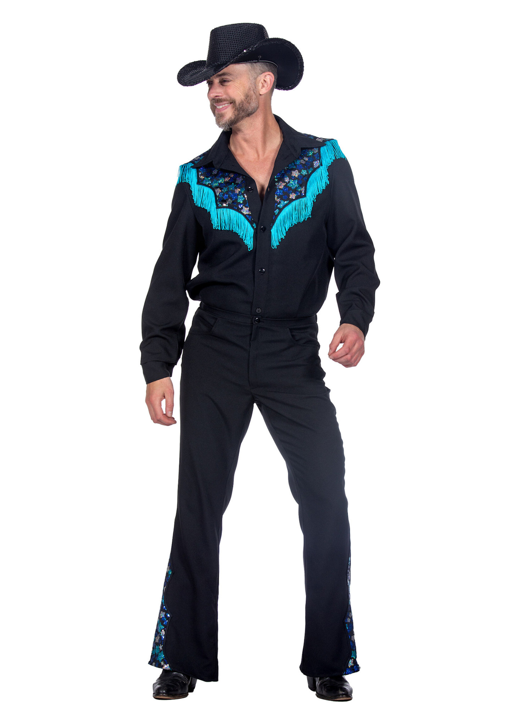 Feestkleding Breda Glamorous western outfit zwart