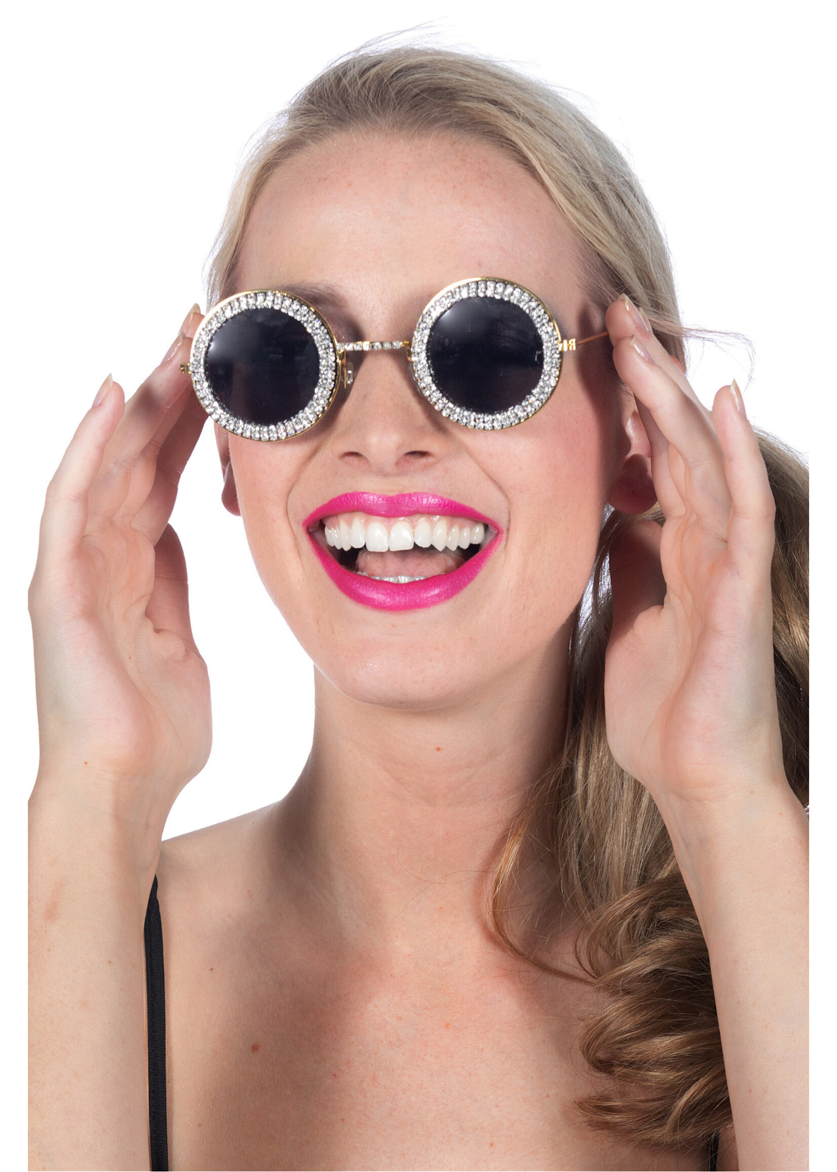 Wilbers & Wilbers Bril rond met steentjes