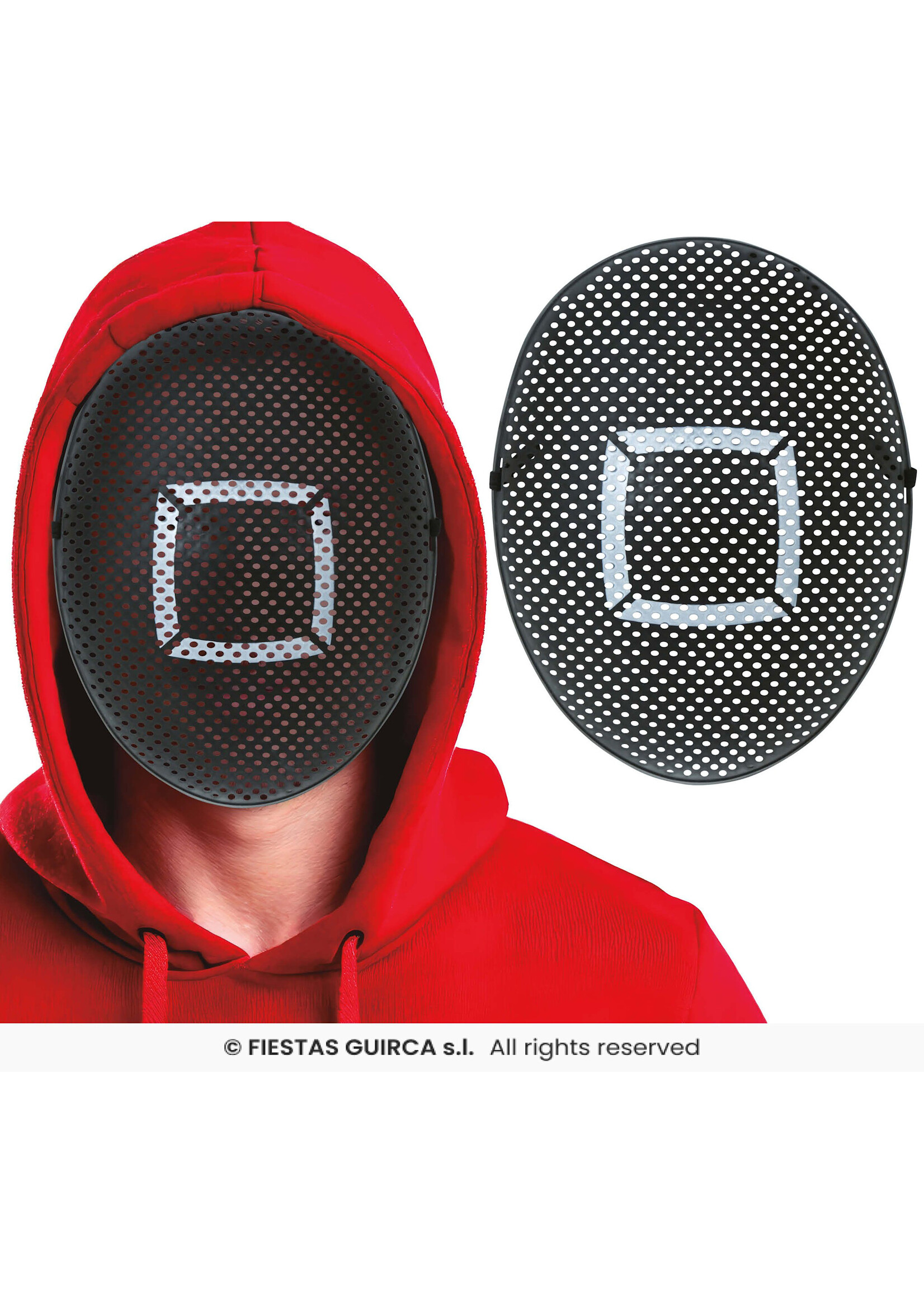 Fiestas Guirca Masker Gamer vierkant
