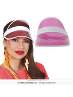 Fiestas Guirca 80s zonneklep roze