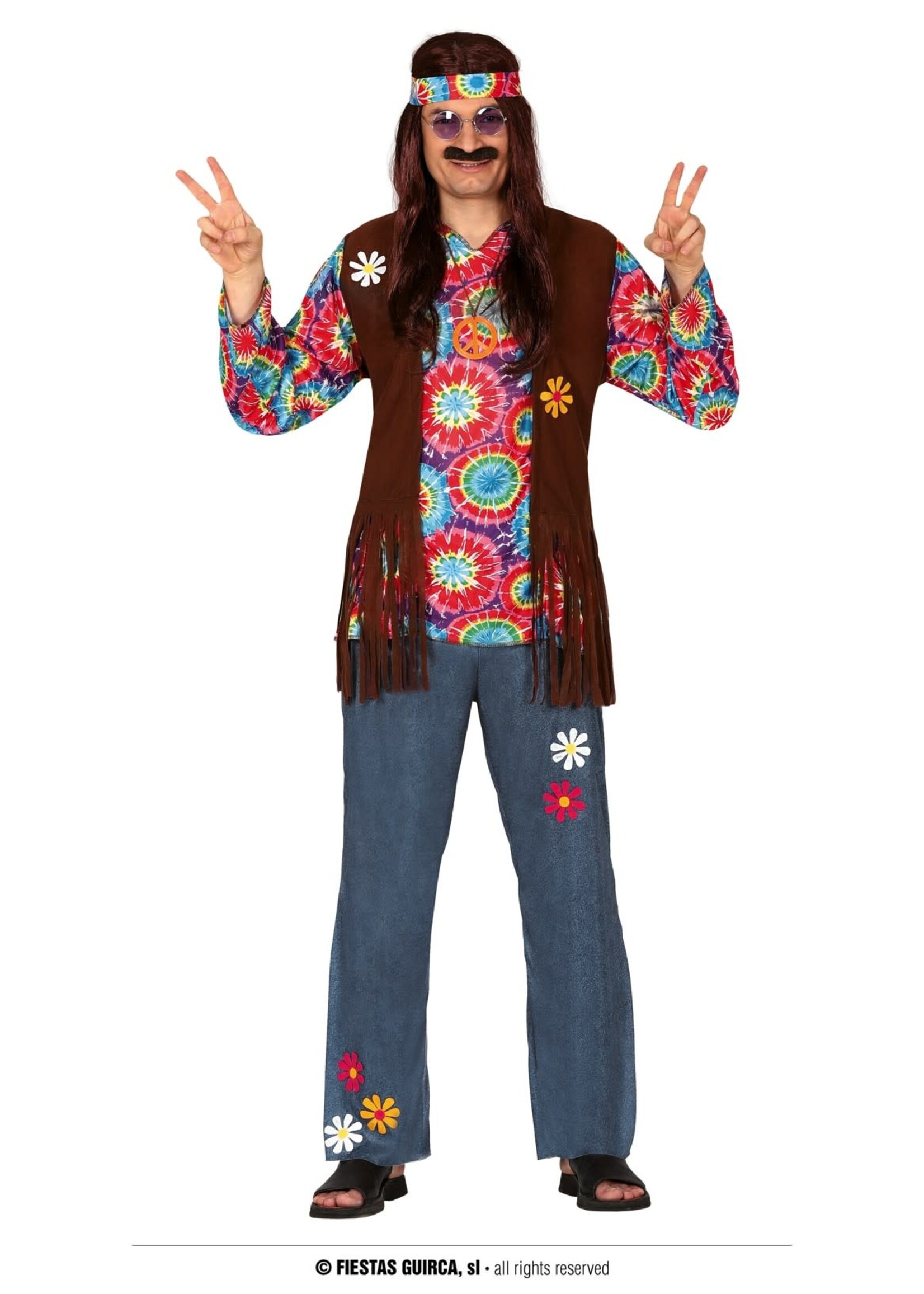 Feestkleding Breda Hippie kostuum heren