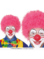 Feestkleding Breda Pruik clown roze
