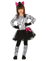 Feestkleding Breda Kostuum zebra meisje