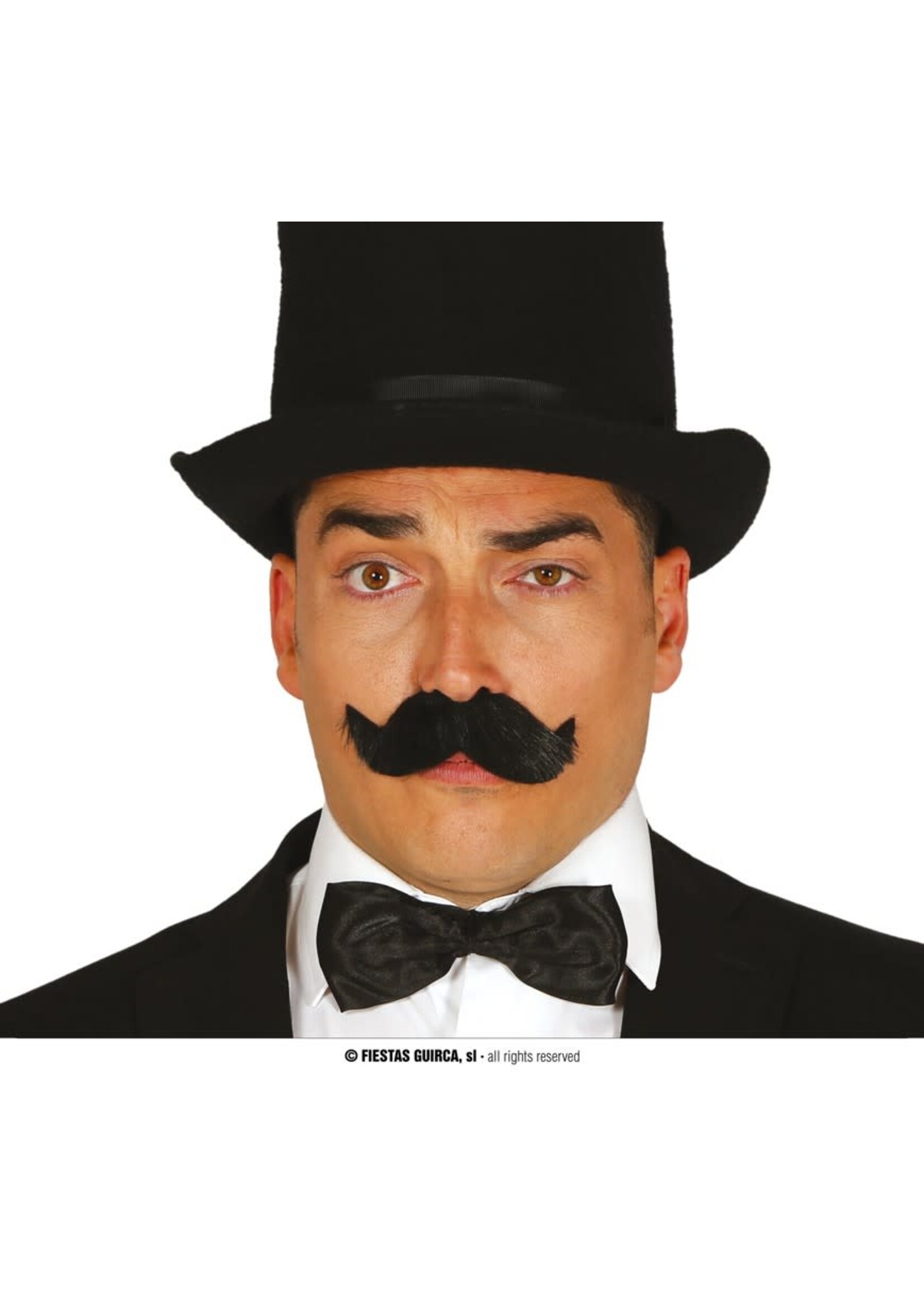 Feestkleding Breda Snor zwart