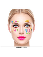 Fiestas Guirca Gezicht sticker 90`s