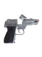 Feestkleding Breda Pistool 8 schots metaal 15 cm